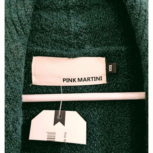 Pink Martini Scarlett Cardi Open Front Duster Cardigan - Dark Green - XXS - NWT - Picture 10 of 11